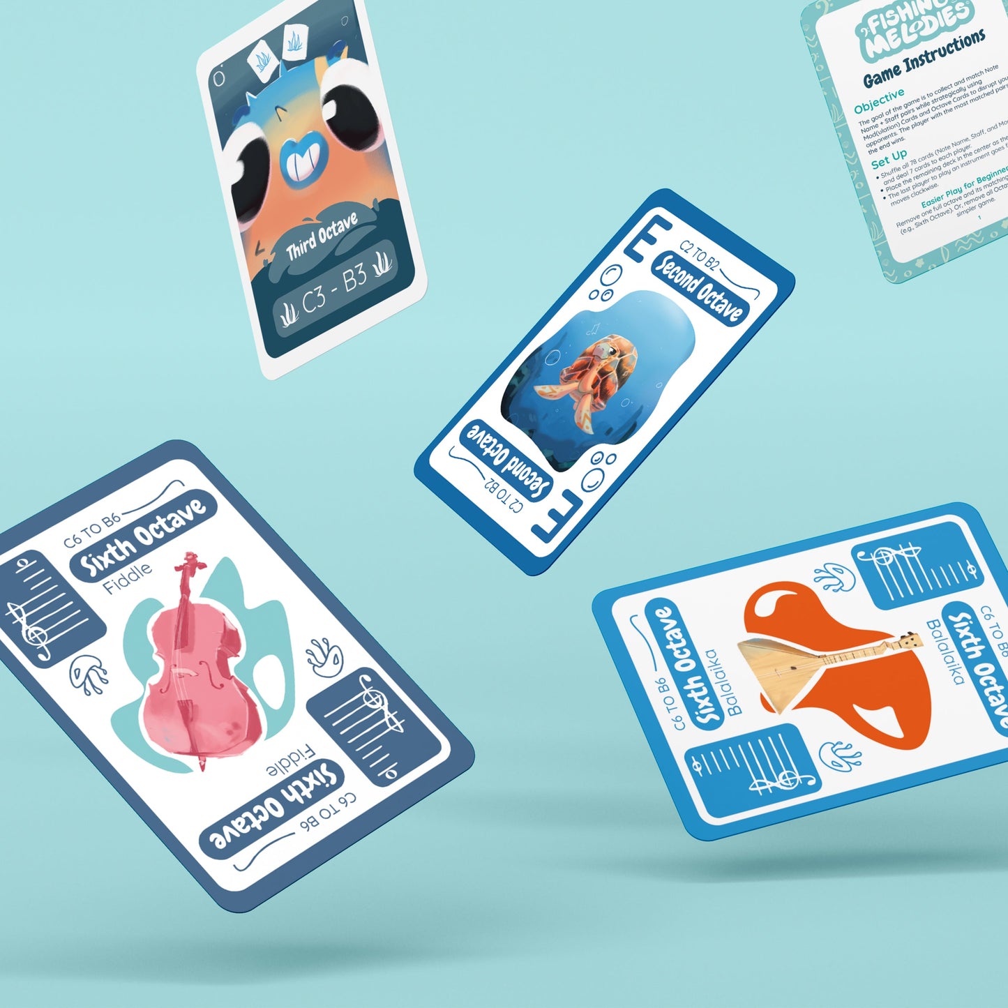 Fishing for Melodies - A Musical Sight Reading Card Game
