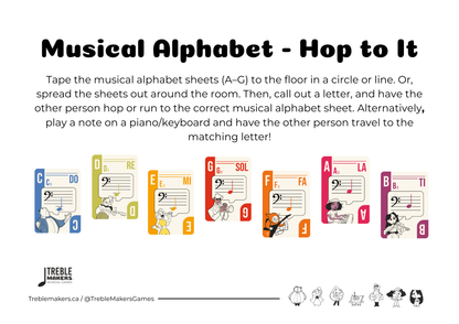 Colour and Count the Musical Alphabet (A to G) - Activity Pack
