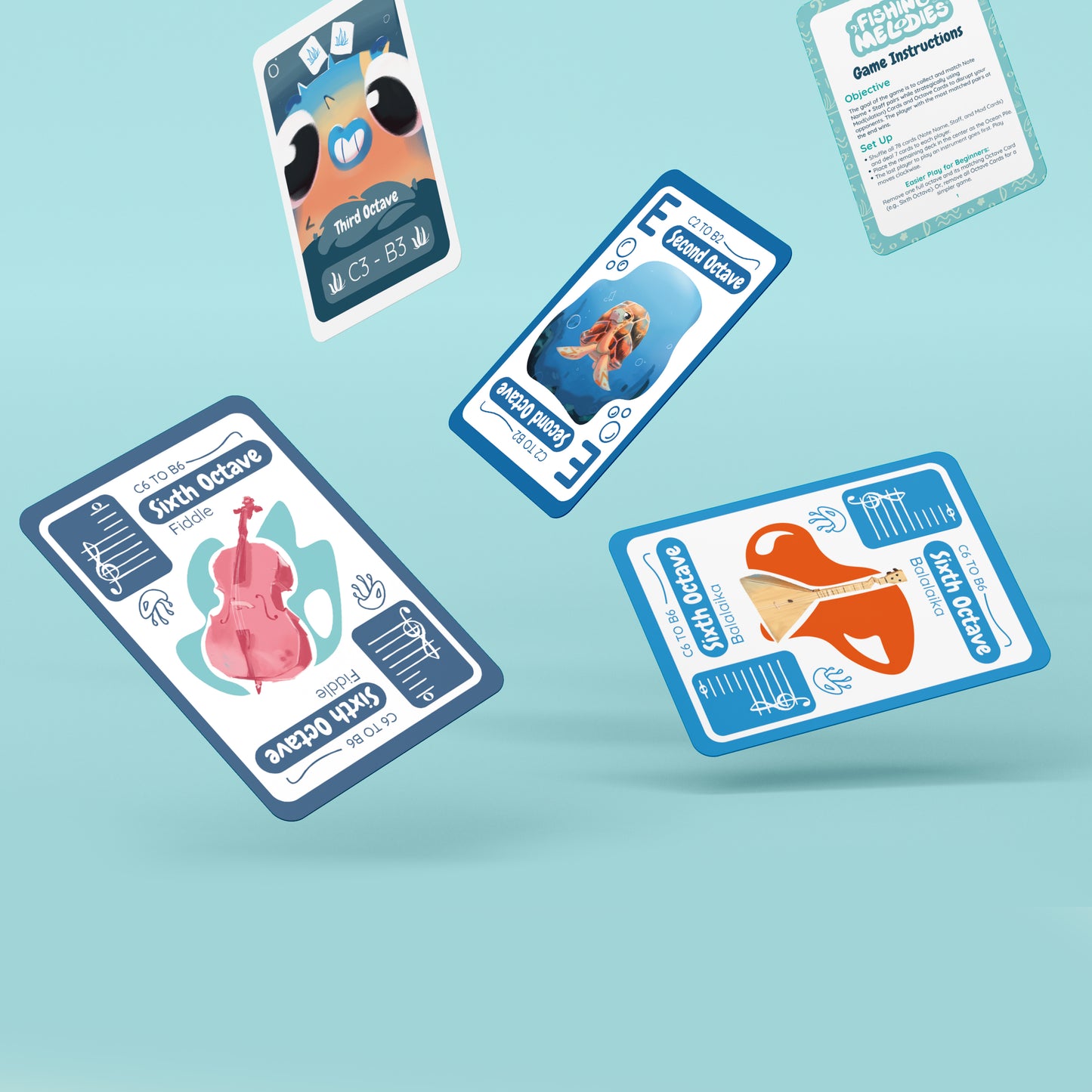Fishing for Melodies - A Musical Sight Reading Card Game